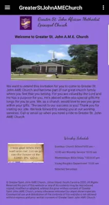 GreaterStJohnAMEChurch android App screenshot 2